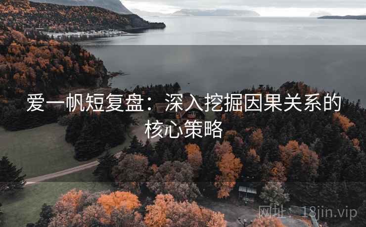 爱一帆短复盘：深入挖掘因果关系的核心策略